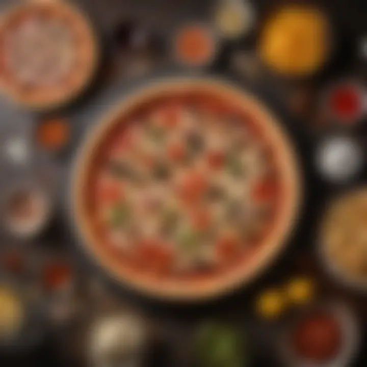 A visual representation of local ingredients used in Pizza Hut Boz's offerings