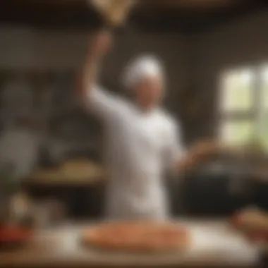 Mastering the Dough Dance Chef tossing pizza dough in the air