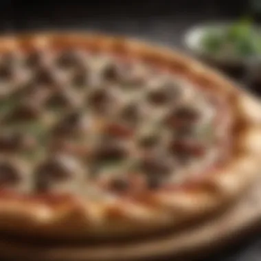 Gourmet Artisan Pizza with Truffle Oil Drizzle Artisan pizza with truffle oil drizzle