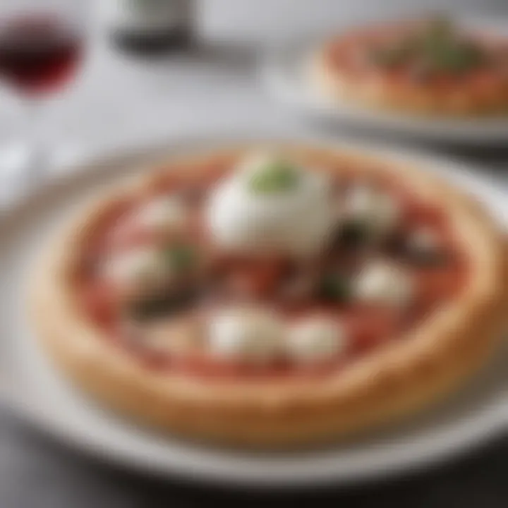 Neapolitan pizza with fresh burrata cheese