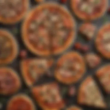 Diverse Styles of Pizza An assortment of pizzas showcasing diverse styles