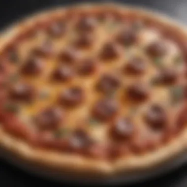 Innovative Local Flavors A unique pizza creation inspired by local ingredients