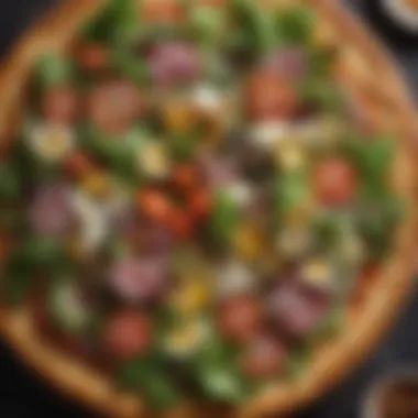 Exotic Salad Varieties with Pizza Exotic Salad Varieties with Pizza