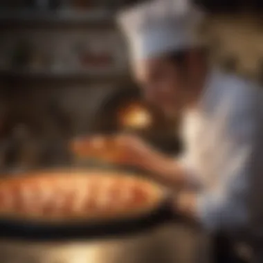Witness Creativity Unfold with Unique Pizza Creations Pizza Chef Creating Unique Pie