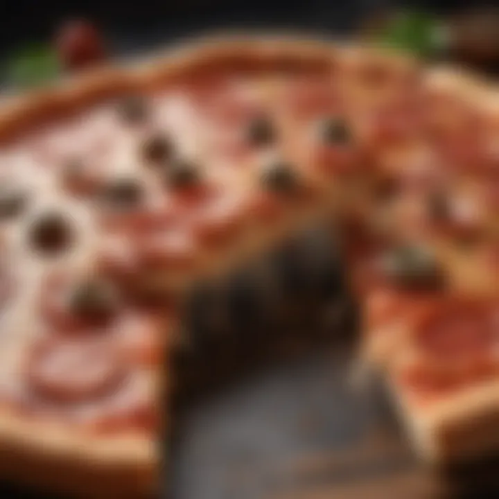 Mouth-watering slices of pizza ready for consumption