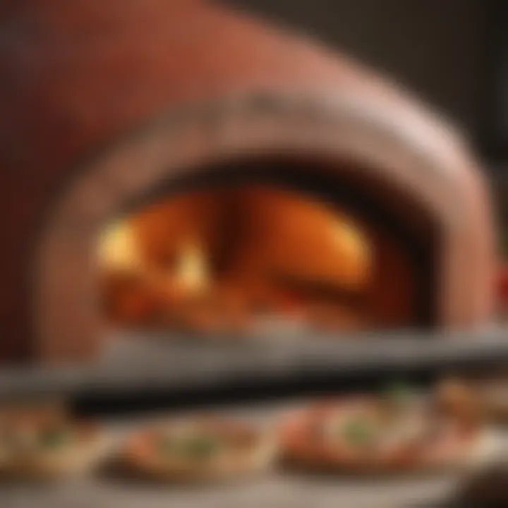 Close-up view of the Pompeii Oven Kit highlighting its unique materials