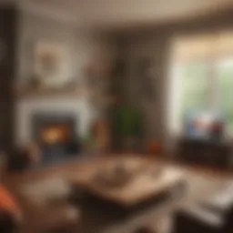 A cozy home setup for binge-watching shows.