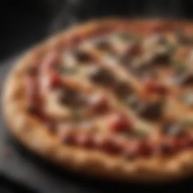Perfectly Cooked Pizza from a Smokeless Oven Delicious homemade pizza cooked in a smokeless oven