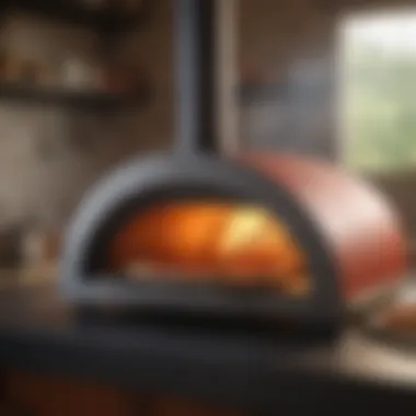 Functionality of Smokeless Pizza Ovens Diagram illustrating the functionality of a smokeless pizza oven