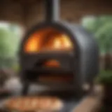 Stylish smokeless pizza oven showcasing modern design