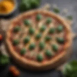 Gourmet Stuffed Spinach Pizza with Bursting Flavors