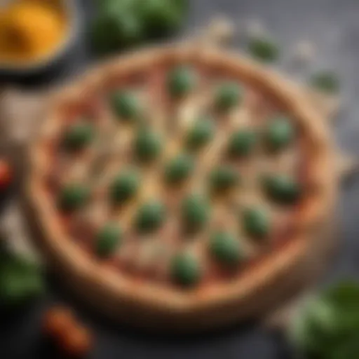 Gourmet Stuffed Spinach Pizza with Bursting Flavors
