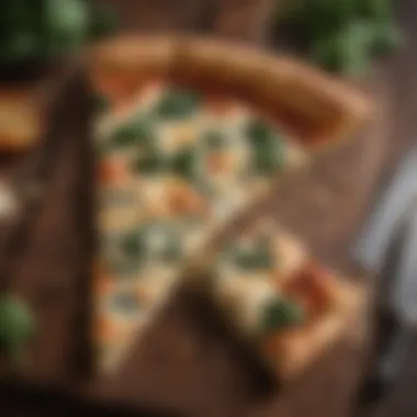 Savory Spinach and Cheese Fusion Savory Spinach and Cheese Stuffed Pizza Slice