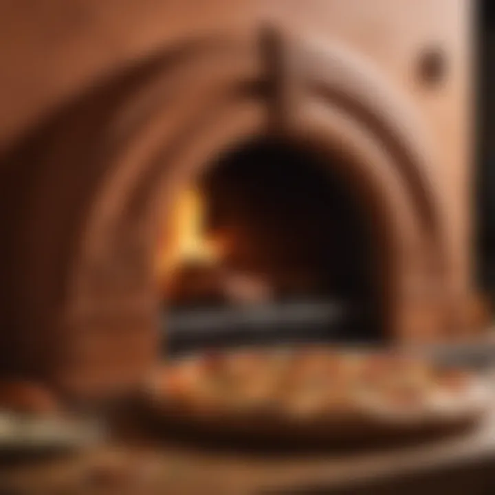 Terracotta Pizza Oven Close-Up Detail