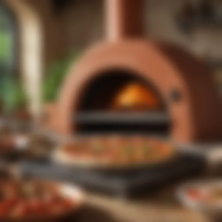 Terracotta Pizza Oven Cooking Process