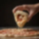 A close-up of freshly kneaded pizza dough showcasing its smooth texture