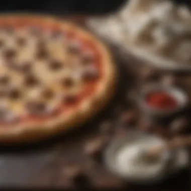 Premium Ingredients An assortment of high-quality ingredients used for perfecting pizza dough