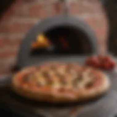 Perfectly cooked pizza from the BakerStone Portable Gas Pizza Oven