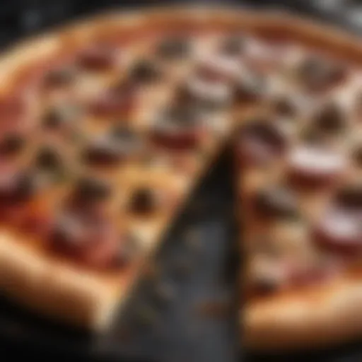 Artisanal pizza fresh from a smoker oven combo