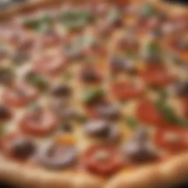 Vibrant Pizza Toppings Close-up of pizza toppings ready for the oven