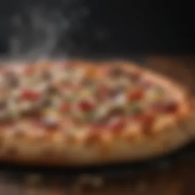 Smoky Flavor Profile Smoky flavor profile showcasing pizza ingredients