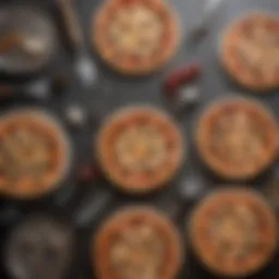 Selection of various professional pizza cutters