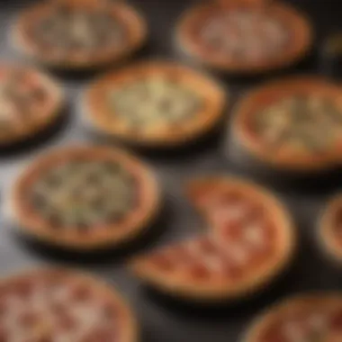 An array of various pizza pans highlighting differences in material and design.