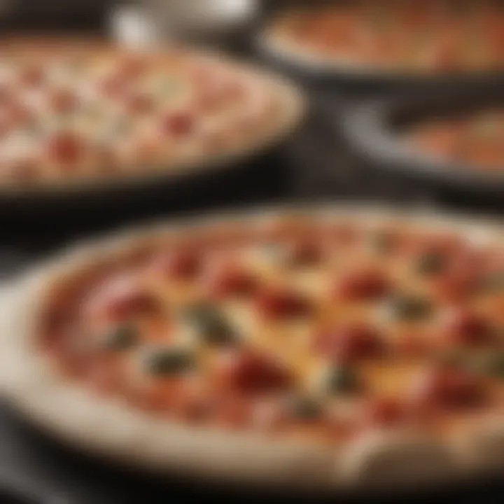 Detailed view of heat retention properties of a stone pizza pan