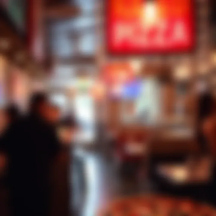 Bustling Pizzeria in Las Vegas A bustling Las Vegas pizzeria known for its naked pizza