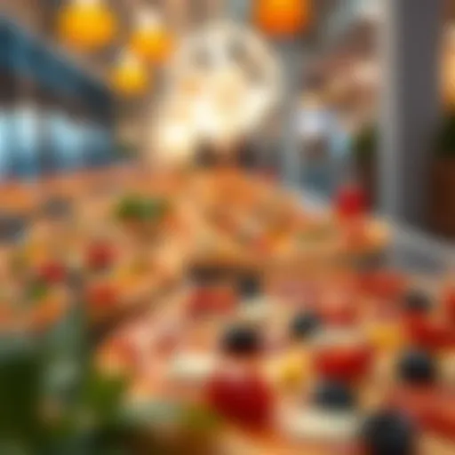 A vibrant display of naked pizza with fresh toppings