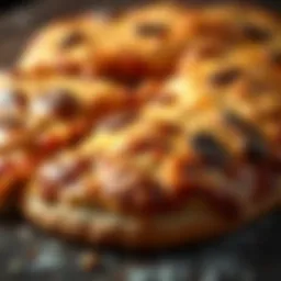 Artisan crust showcasing the unique texture of brick oven pizza