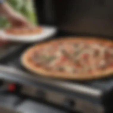 Versatile Toppings for Pizza Mastery A chef showcasing the versatility of the Cuisinart Grill Top Pizza Oven with various toppings