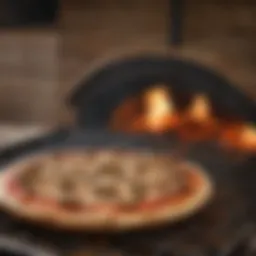 A beautifully crafted wood pizza grill showcasing its elegant design and materials.