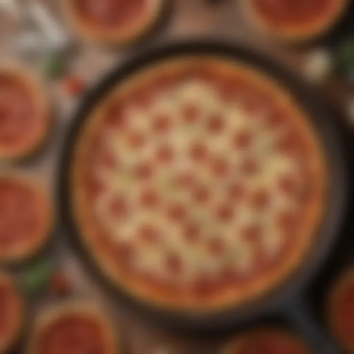 Close-up of the Ekco pizza pan's material composition