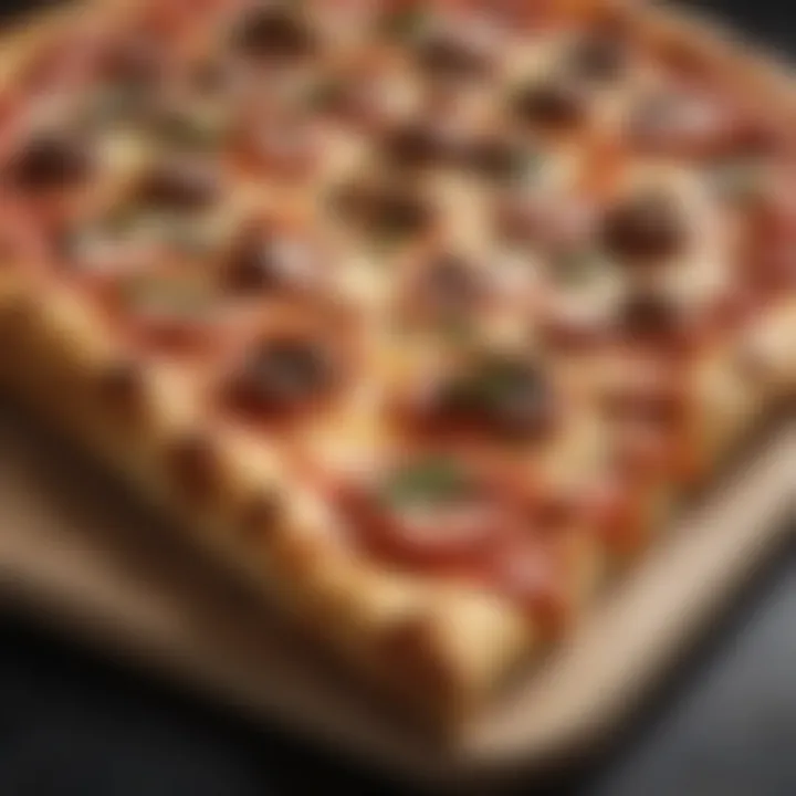 Perfectly baked pizza fresh out of the Ekco pan