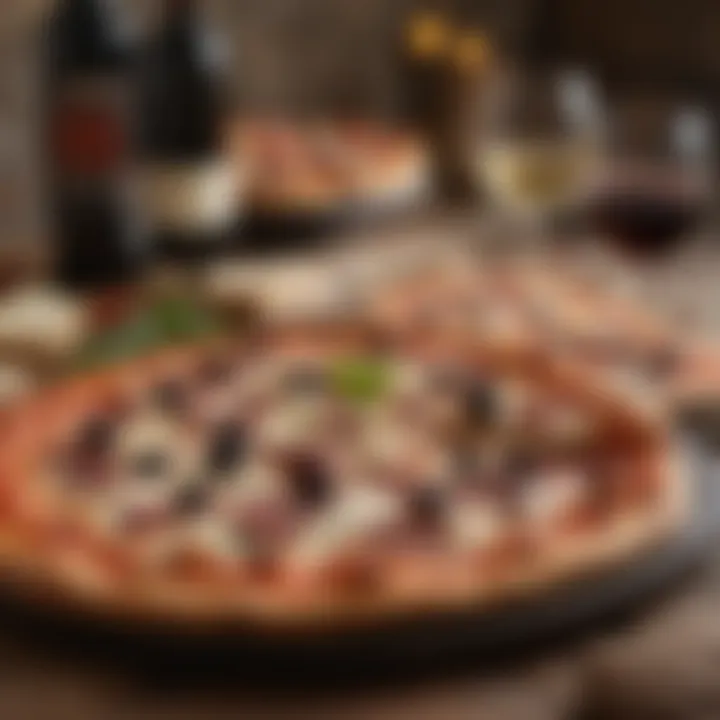 An infographic illustrating the historical timeline of wine and pizza pairings.
