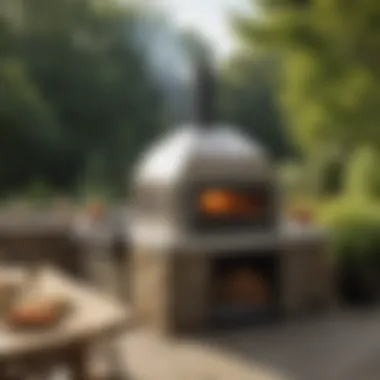 Enjoying Outdoor Cooking with the BakerStone Oven BakerStone Pizza Oven in use outdoors