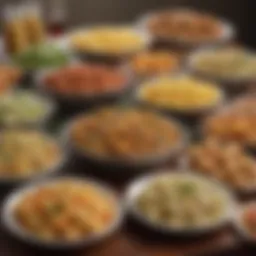 Delicious Papadia varieties displayed on a table