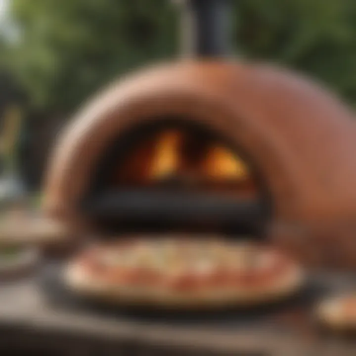 Wood-Fired Pizza Oven Concept with Pizza Dome