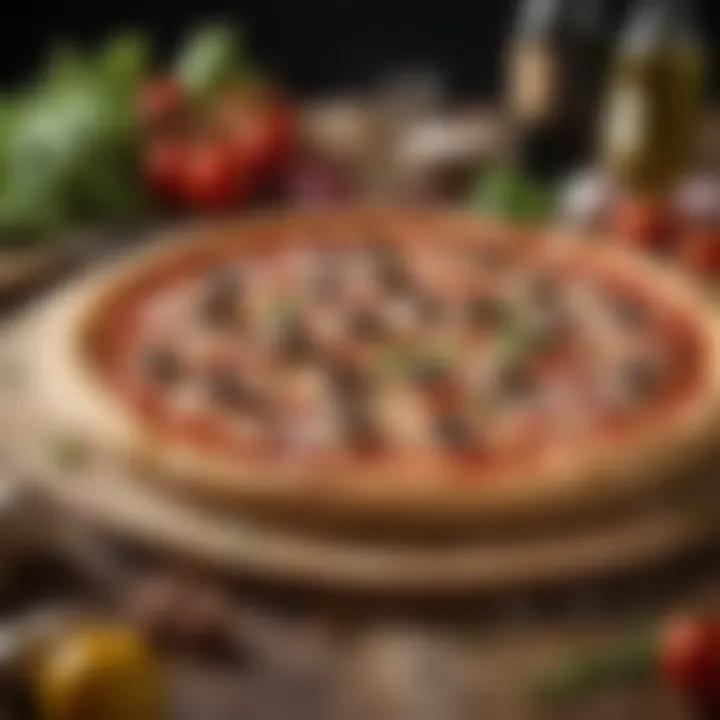 An array of fresh ingredients highlighting the essence of pizza-making.