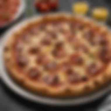 Creative Pizza Innovations in Miami A creative promotional pizza dish representing Miami's culinary innovation