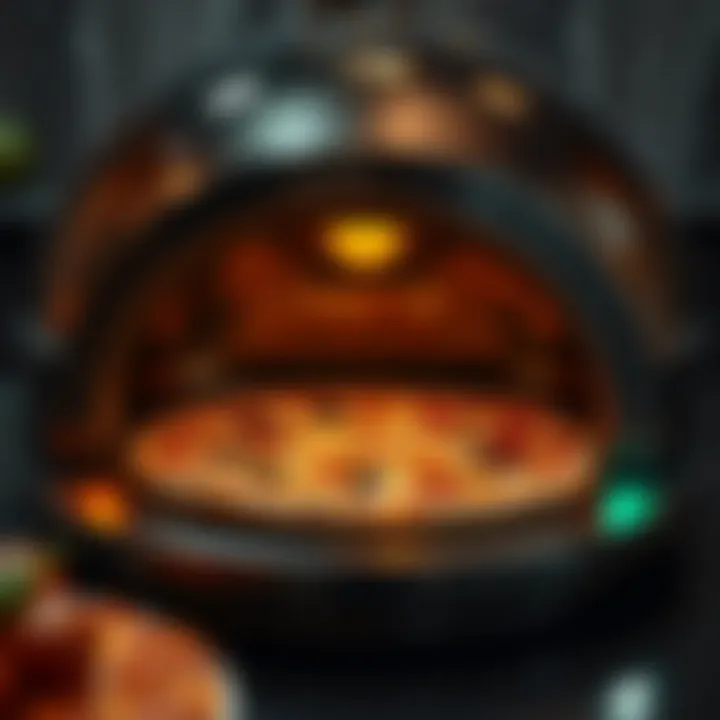 Innovative Pizza Oven Technology Innovative pizza oven demonstrating cutting-edge technology.