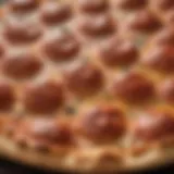 Detailed view of the small pizza steel showcasing its surface texture
