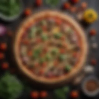 A selection of alternative ingredients that cater to dietary preferences on veggie pizza