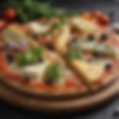 Gourmet Cheese Selection for Veggie Pizza An assortment of gourmet cheeses paired with herbs for veggie pizza