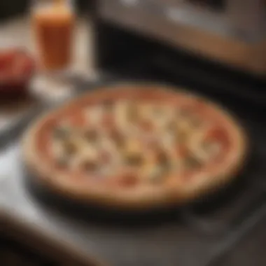 Perfectly Baked Pizza Using the Cuisinart Air Fryer Pizza Stone Delicious pizza baked on the Cuisinart air fryer pizza stone