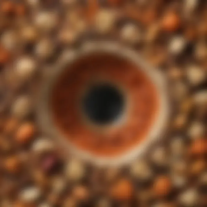 A close-up of nutrient-rich hole food ingredients