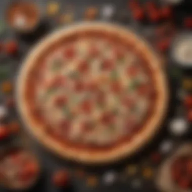 Ingredients that Enhance Tipo Flour in Pizza An artistic arrangement of pizza ingredients that complement tipo flour.