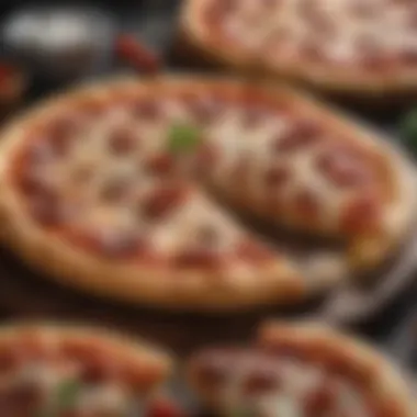 Exquisite ingredients showcased in premium frozen pizzas