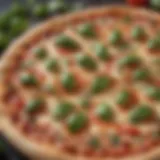 Mouthwatering Pizza Margherita with Fresh Basil Leaves